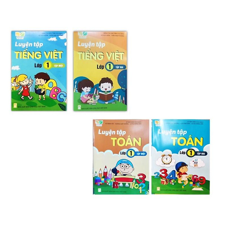 Combo Luyện tập Toán + Tiếng Việt lớp 1 (Kết nối tri thức với cuộc sống)