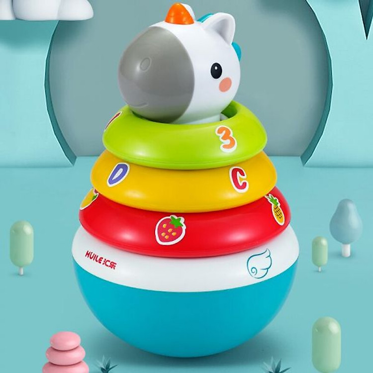 Đồ Chơi PEEK A BOO Đồ Chơi Lật Đật Thả Vòng 3136