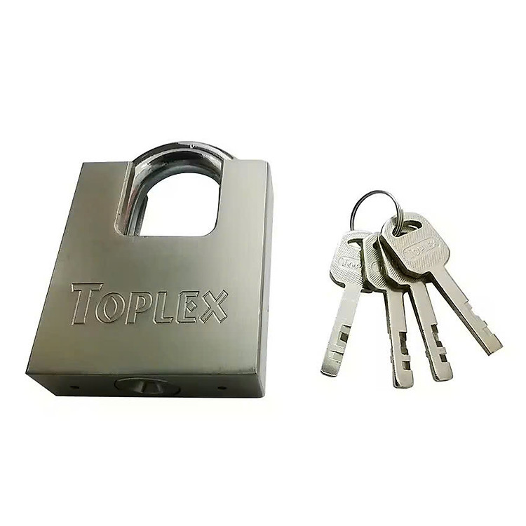 Ổ khóa TOPLEX 1203-40mm an toàn, chống cắt, chống chìa giả, chất liệu hợp kim thép, lõi hợp kim đồng.