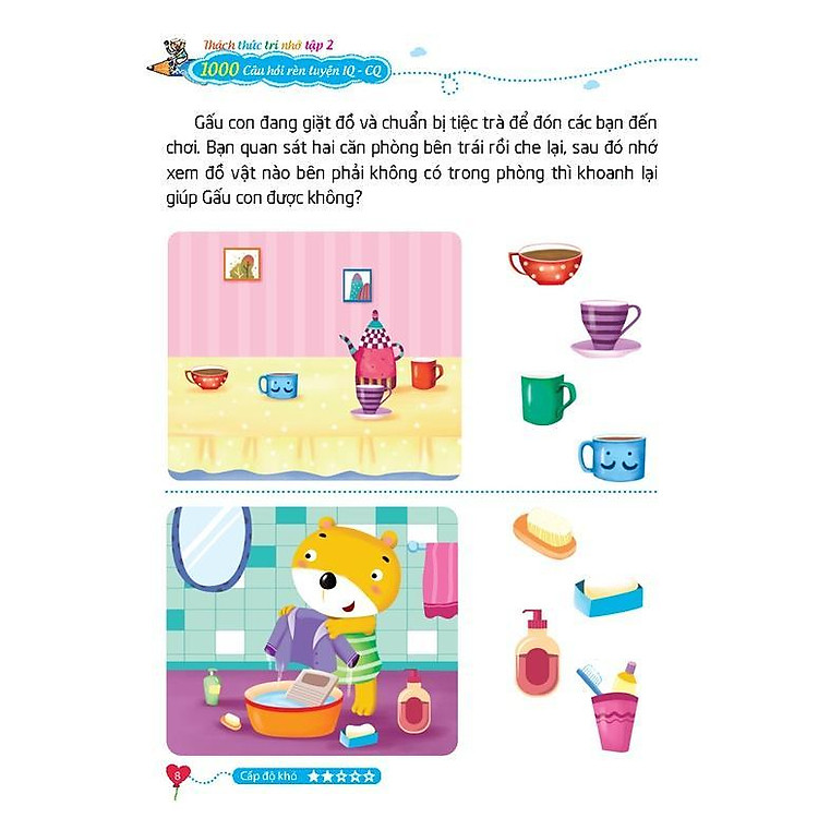 1000 Câu Hỏi Rèn Luyện IQ CQ - Thách Thức Trí Nhớ Cho Trẻ 6 - 12 Tuổi (Tập 2) - Ảnh 4