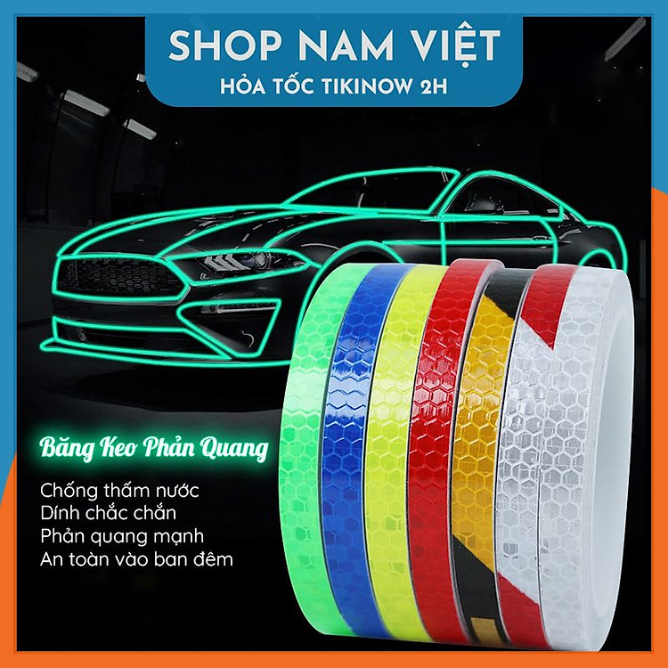 Băng Keo Phản Quang (1cm x 8m)