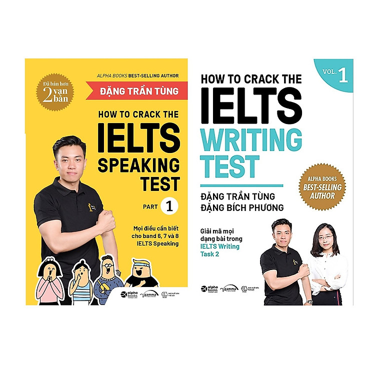 Crack IELTS Giúp Bạn Chinh Phục Giấc Mơ IELTS: How To Crack The IELTS Speaking Test – Part 1 + How To Crack The IELTS Writing Test – Vol 1 (Tái Bản Bổ Sung 2020)