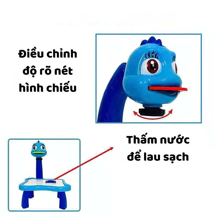 Bàn Vẽ Chiếu Bóng Thông Minh Cho Bé - Hồng - Ảnh 5