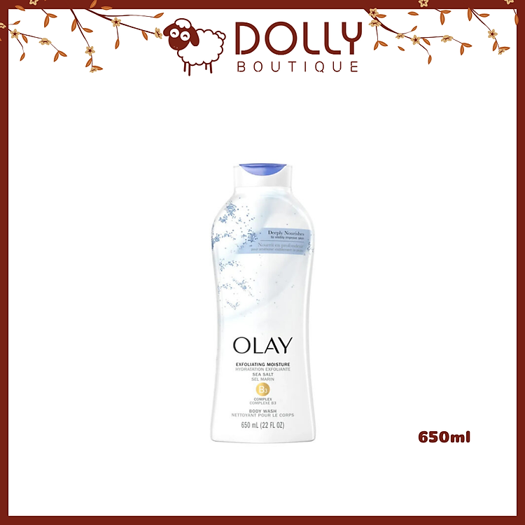 Sữa Tắm Olay Mềm Mịn Daily Moisture Body Wash 650ml