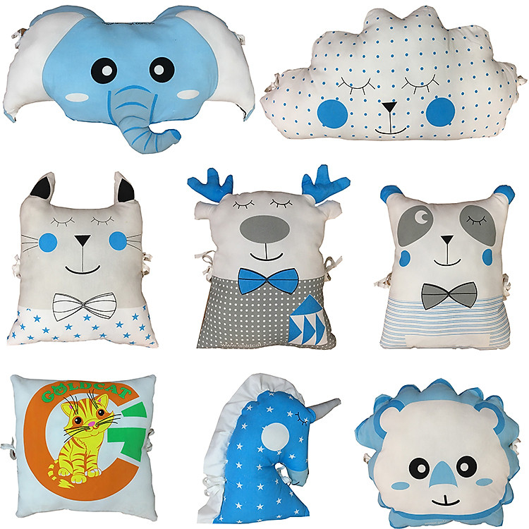 Phụ kiện cũi cho bé - Gối quây hình thú ngộ nghĩnh