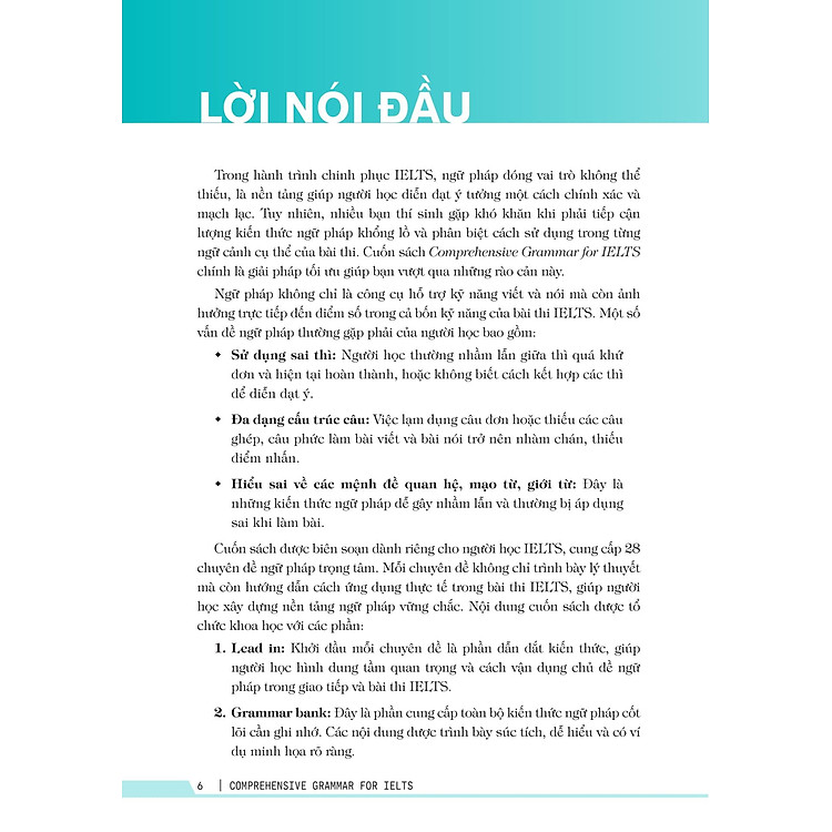 Comprehensive Grammar For IELTS - Ngữ Pháp Toàn Diện Luyện Thi IELTS - Ảnh 6