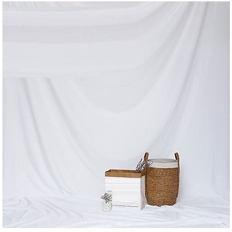 Phông vải đơn sắc trắng 2.9x3m