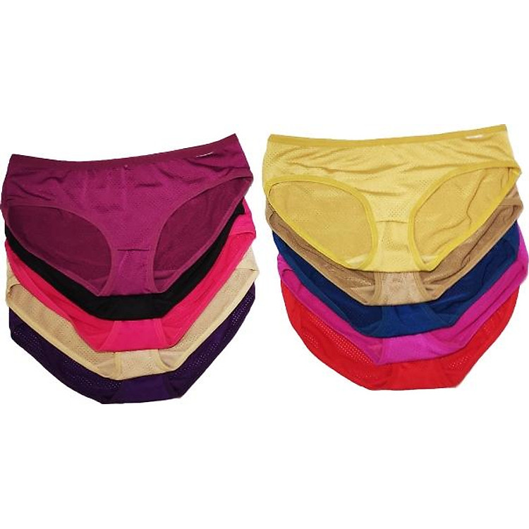 Combo 10 quần lót nữ cotton thông hơi co giãn 4 chiều thoáng mát ZC02604