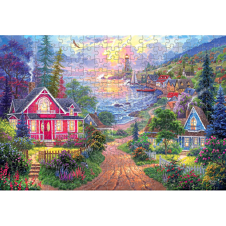 Mua Tranh xếp hình Tia Sáng - Hoàng hôn Chính hãng Giá rẻ - Hình ảnh 2