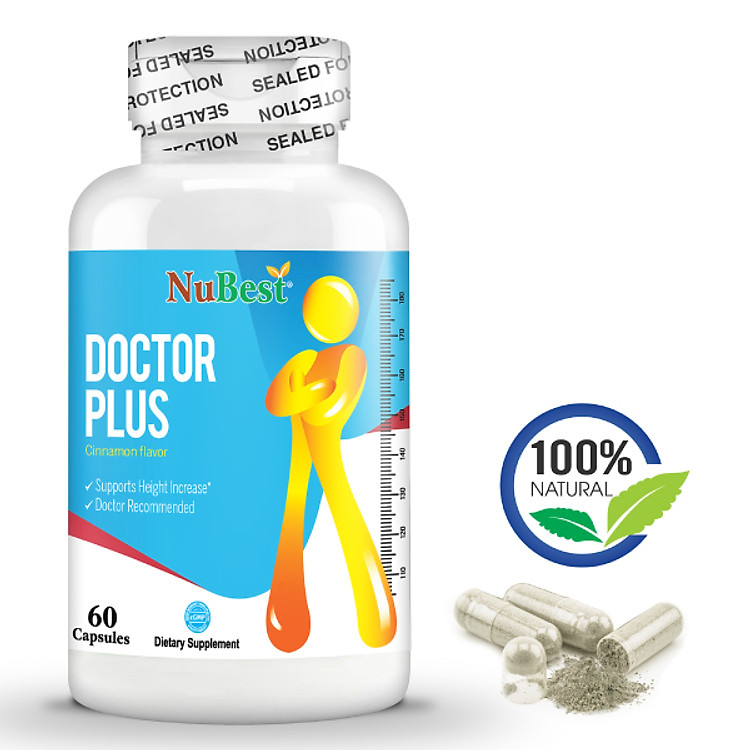 Thực Phẩm Bảo Vệ Sức Khoẻ Hỗ Trợ Tăng Chiều Cao Của Mỹ Doctor Plus - Hộp 60 Viên
