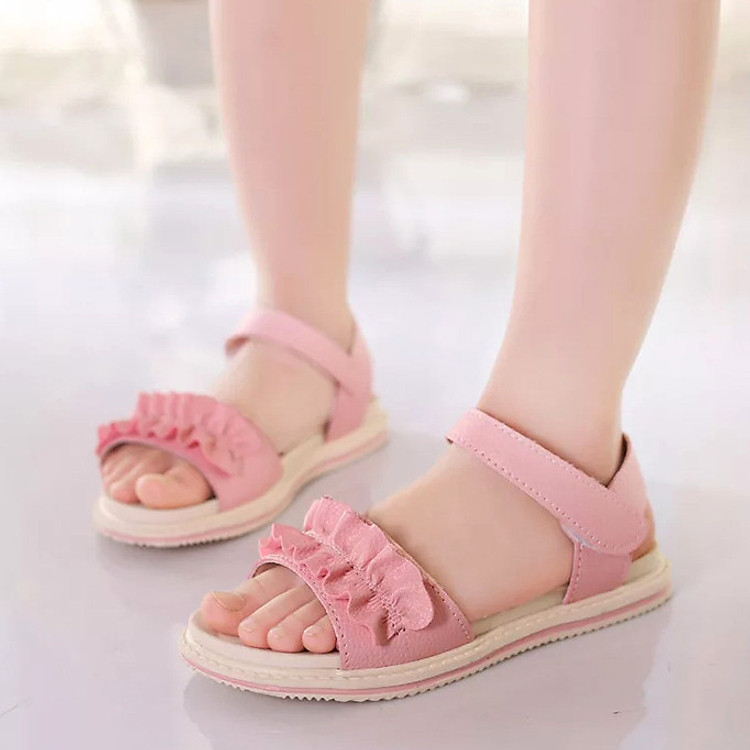 Giày sandal đơn giản cho bé gái 4-10 tuổi đáng yêu – S12