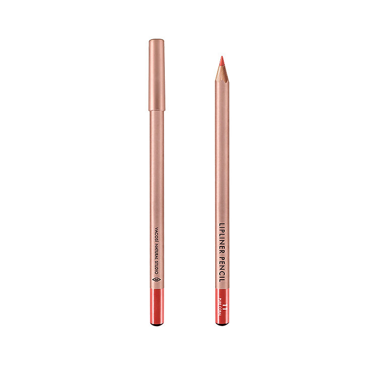(BẢN MỚI) Chì Kẻ Viền Môi Vacosi Lipliner Pencil No.11Pure Coral - Cam San Hô