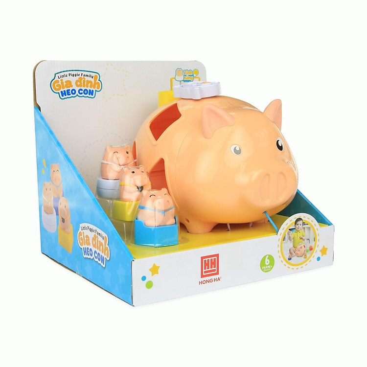 Đồ chơi heo con Hồng Hà cho bé Chính hãng Giá tốt - Hình ảnh 2