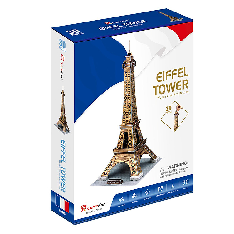 Mô Hình Giấy Tháp Eiffel Cubic Fun Chính hãng Ưu đãi