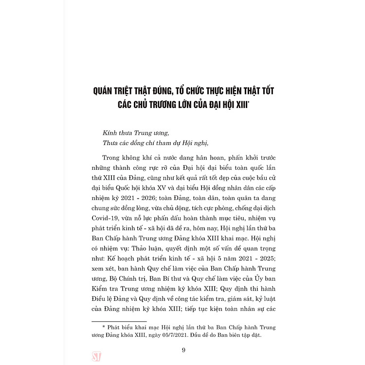 Cả nước đồng lòng, tranh thủ mọi thời cơ, vượt qua mọi khó khăn, thách thức, quyết tâm thực hiện thắng lợi Nghị quyết Đại hội XIII của Đảng (xuất bản lần thứ hai) - Ảnh 6