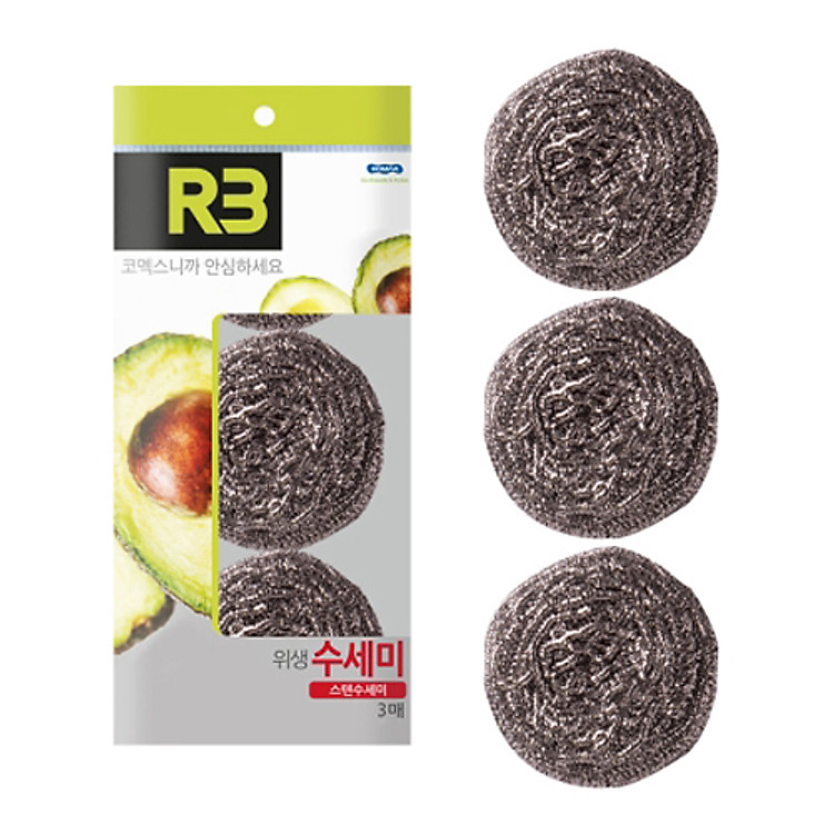 Miếng Cọ Nồi Bằng Thép Komax 3 Chiếc - 10721