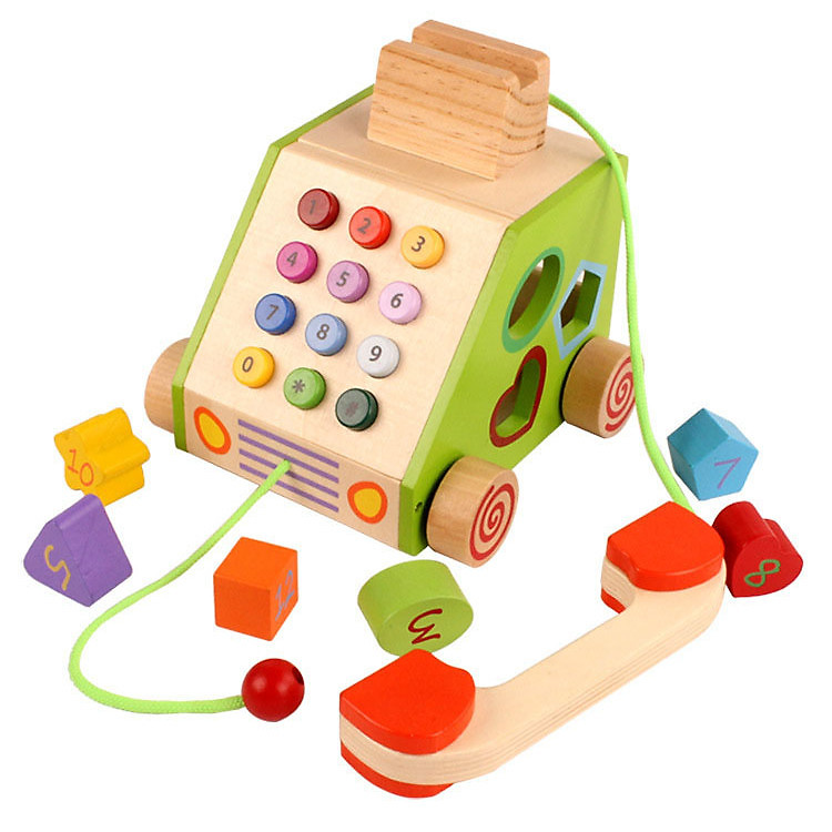 Đồ chơi điện thoại thông minh bằng gỗ