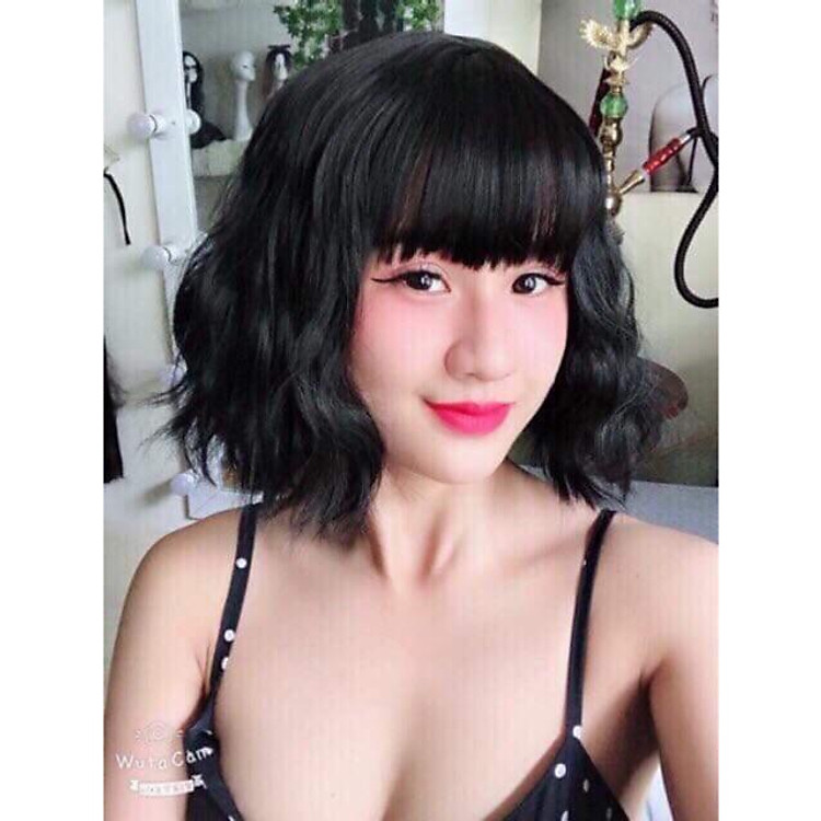 Tóc giả cao cấp víc xù + tặng lứoi chùm tóc- hình thật