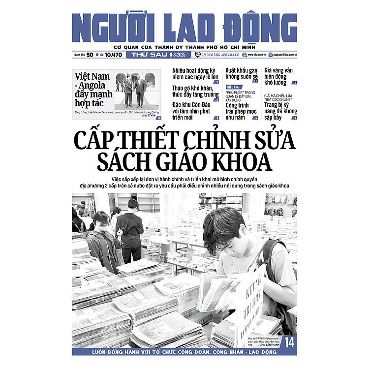 Nhật báo Người Lao Động từ ngày 04-08-2025 đến 10-08-2025 - Ảnh 5