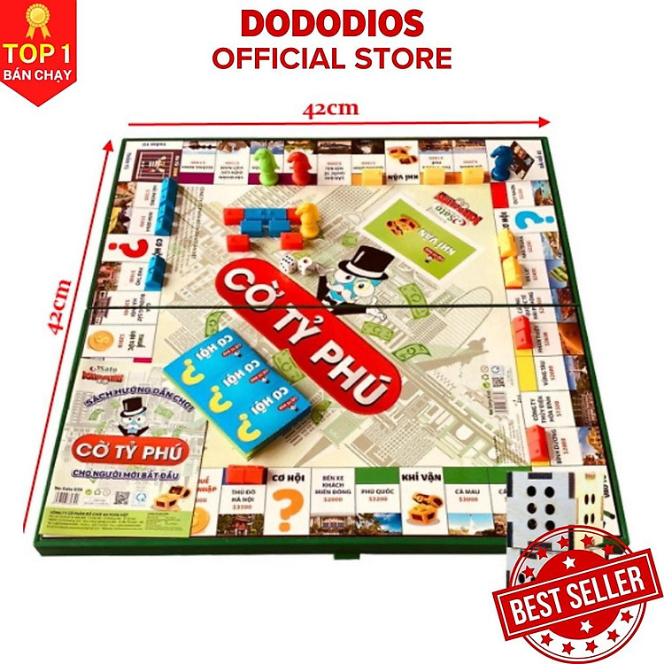 Mua Cờ Tỉ Phú Monopoly Cao Cấp 31x31cm Chính hãng Giá rẻ - Hình ảnh 4