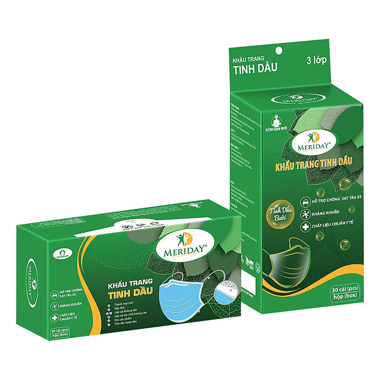 Khẩu Trang Tinh Dầu Bưởi Bông Bạch Tuyết TP-KT44 (30 Cái)