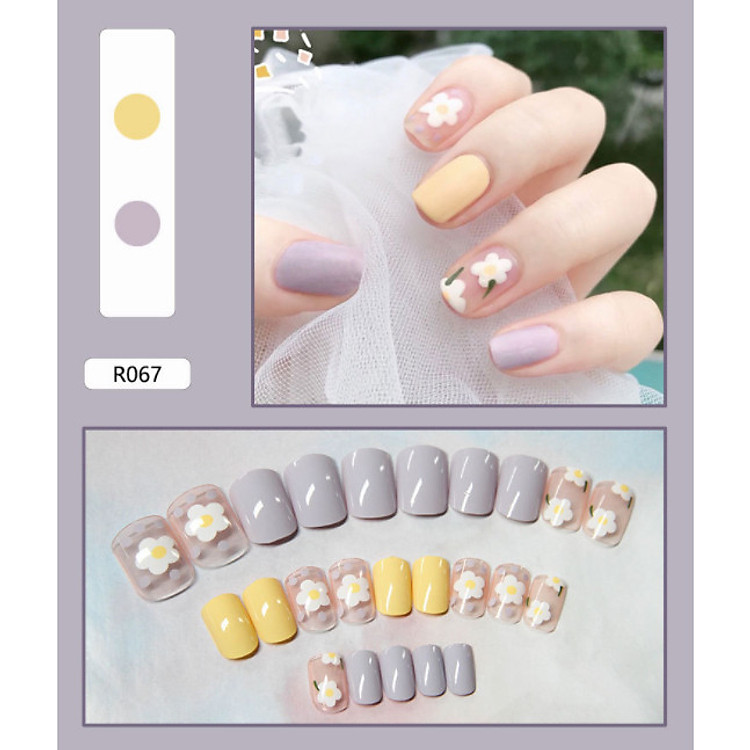 Bộ 24 móng tay giả nail thơi trang (như hình-R-067)