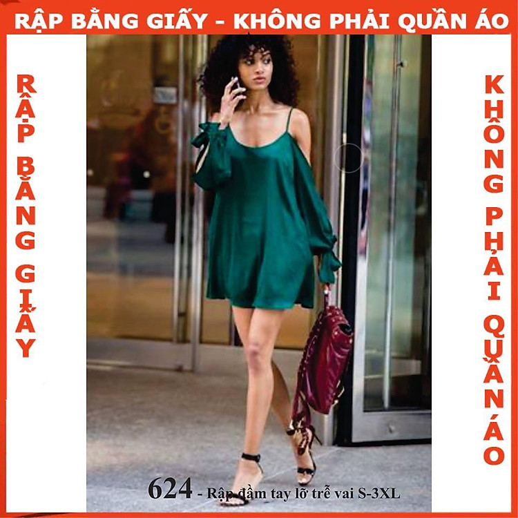 Rập giấy A0 đầm nữ mã 624 (BẢN VẼ) - Ảnh 2