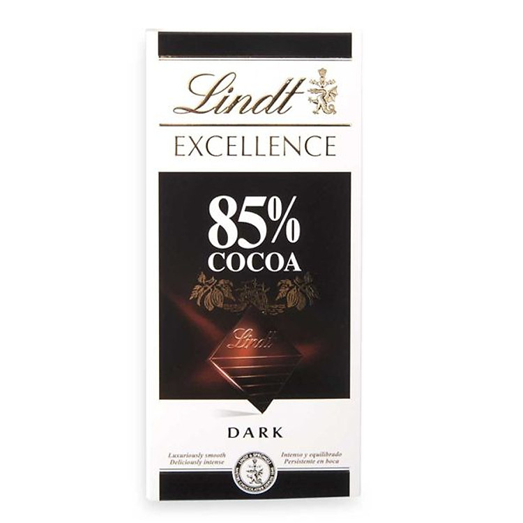 Chocolate Lindt Excellence vị đắng 85% Cacao thanh 100gr