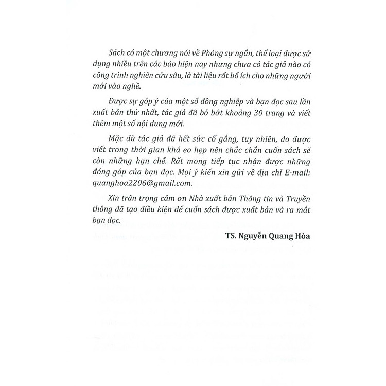 Phóng Sự Báo Chí - Lý Thuyết, Kỹ Năng Và Kinh Nghiệm - Ảnh 3