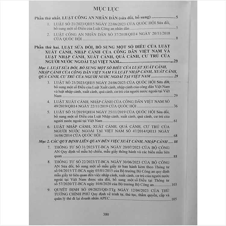Luật Công An Nhân Dân (sđ, bs 2023) - Một Số Điều Của Luật Xuất Cảnh, Nhập Cảnh Của Công Dân Việt Nam - Ảnh 5