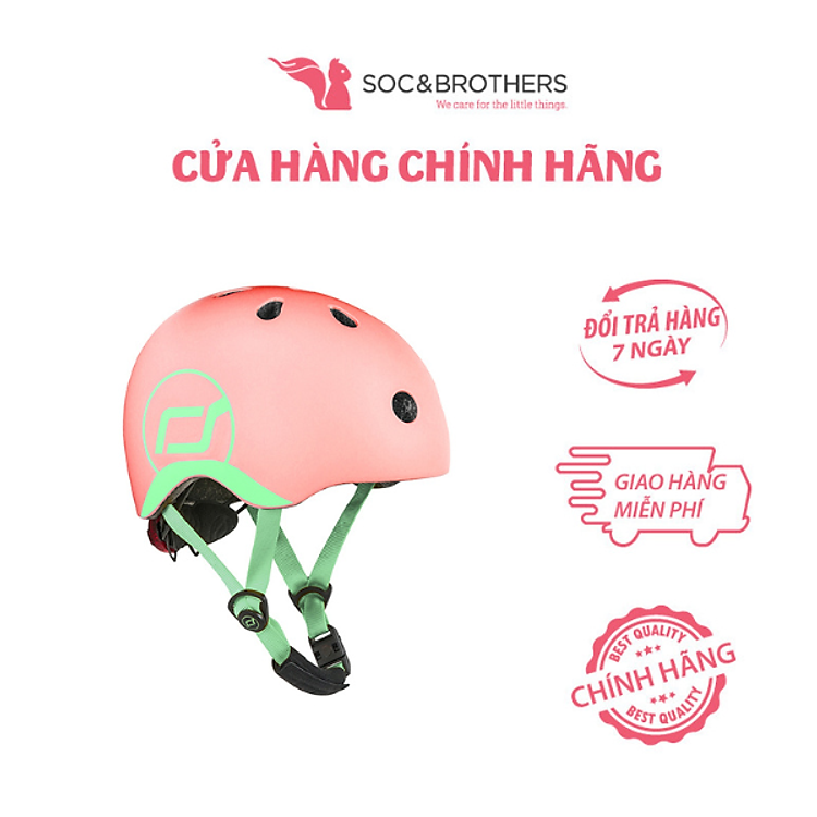 Mũ đội đầu bé Scoot and Ride Peach Chính hãng Ưu đãi