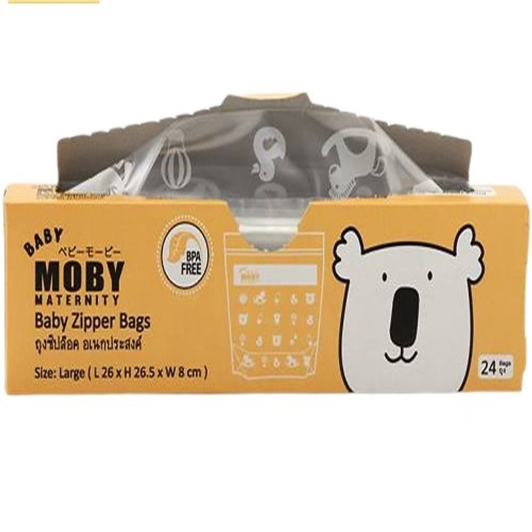 Túi zip đa năng Baby Moby (24 túi/hộp)