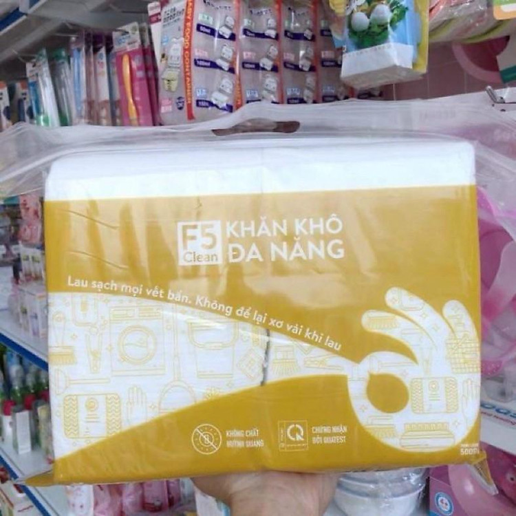 Khăn Vải Khô Đa Năng F5 Clean 500g Giá rẻ - Hình ảnh 4