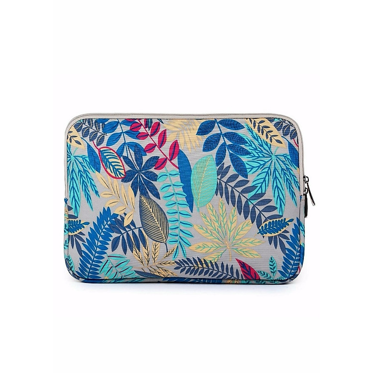 Túi chống sốc Laptop, Ipad, Macbook Floral Xanh Trắng