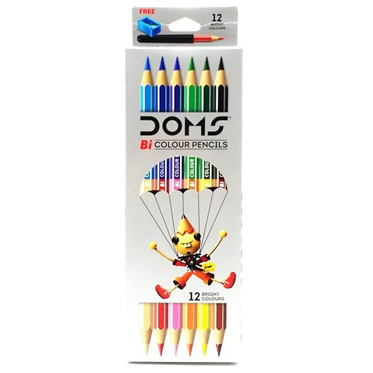 Bộ Bút Chì Màu 2 Đầu DOMS 7172 (6 chiếc)