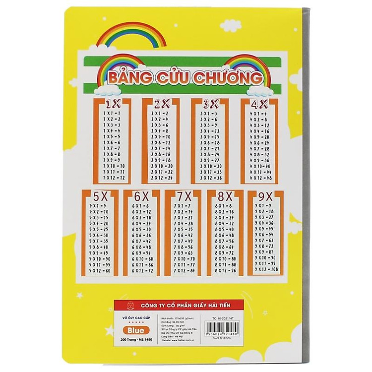 Tập Học Sinh 4 Ô Ly 200 trang 80gsm Blue - Ảnh 4