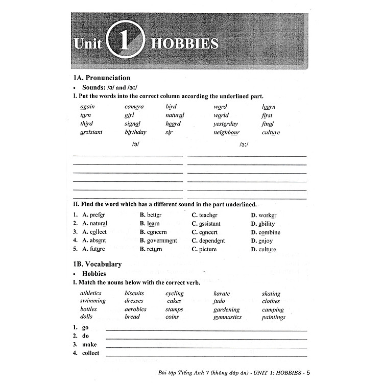 Bài Tập Tiếng Anh 7 - Bám Sát SGK Kết Nối (Kèm File Đáp Án) - Ảnh 4