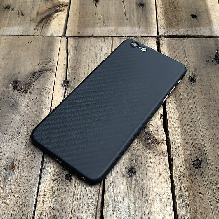 Ốp lưng siêu mỏng, vân carbon dành cho iPhone 6 / iPhone 6S - Màu đen