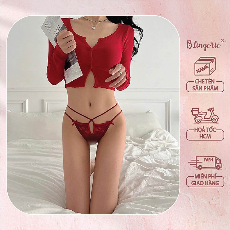 Quần Lót Ren Xéo Dây Gợi Cảm - B.Lingerie