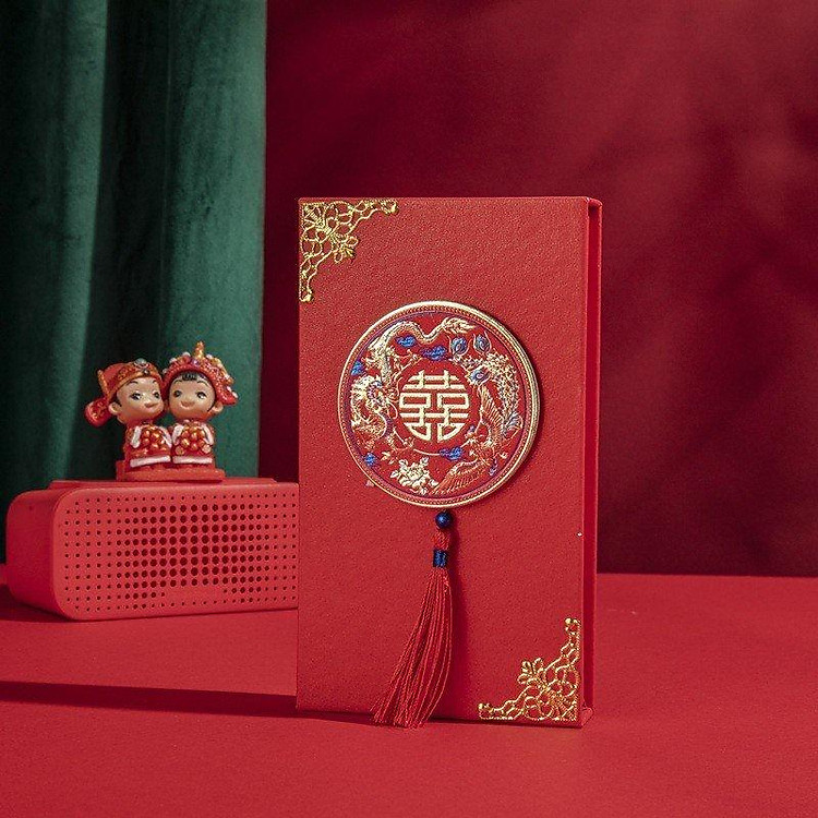 (Mẫu Lớn) Hộp nạp tài đựng tiền sính lễ ăn hỏi đám cưới may mắn độc đáo xinh xắn