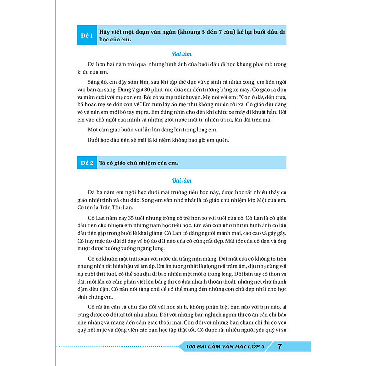 100 Bài Làm Văn Hay Lớp 3 - Ảnh 5