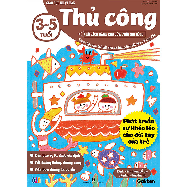 SÁCH THIẾU NHI CHO TRẺ 3-5 TUỔI – 5 PHÚT THỦ CÔNG MỖI NGÀY