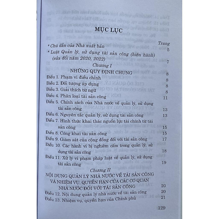 Luật Quản Lý, Sử Dụng Tài Sản Công (Hiện Hành) (Sửa Đổi Năm 2020, 2022) - Ảnh 3