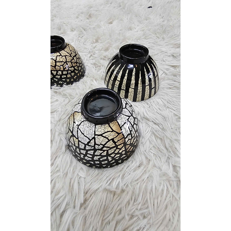 Chén tre quấn Bamboo phủ sơn mài cẩn trứng (size 7.5x11 cm) - Ảnh 3