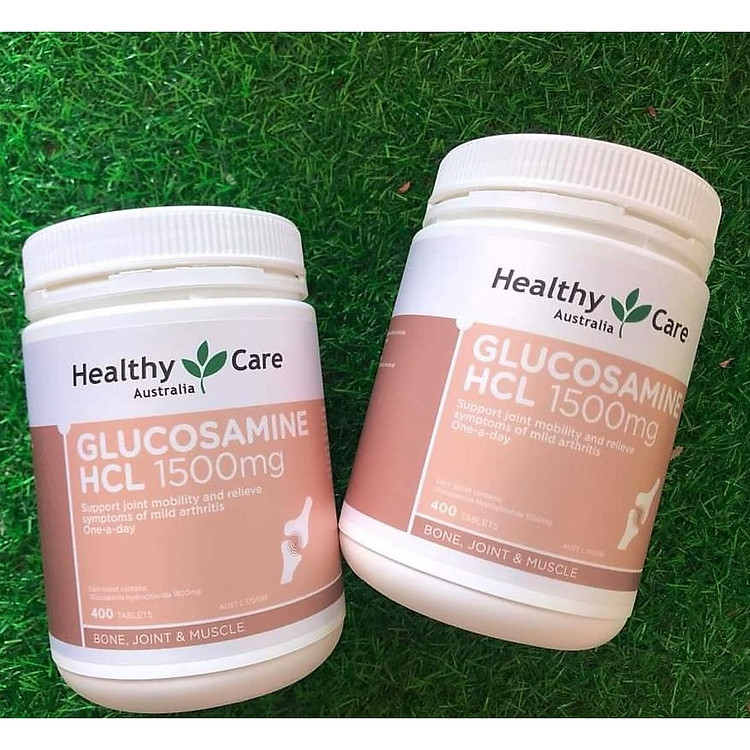 Viên uống tái tạo sụn khớp Healthy Care Glucosamine HCL 150mg chính hãng Úc 400 viên