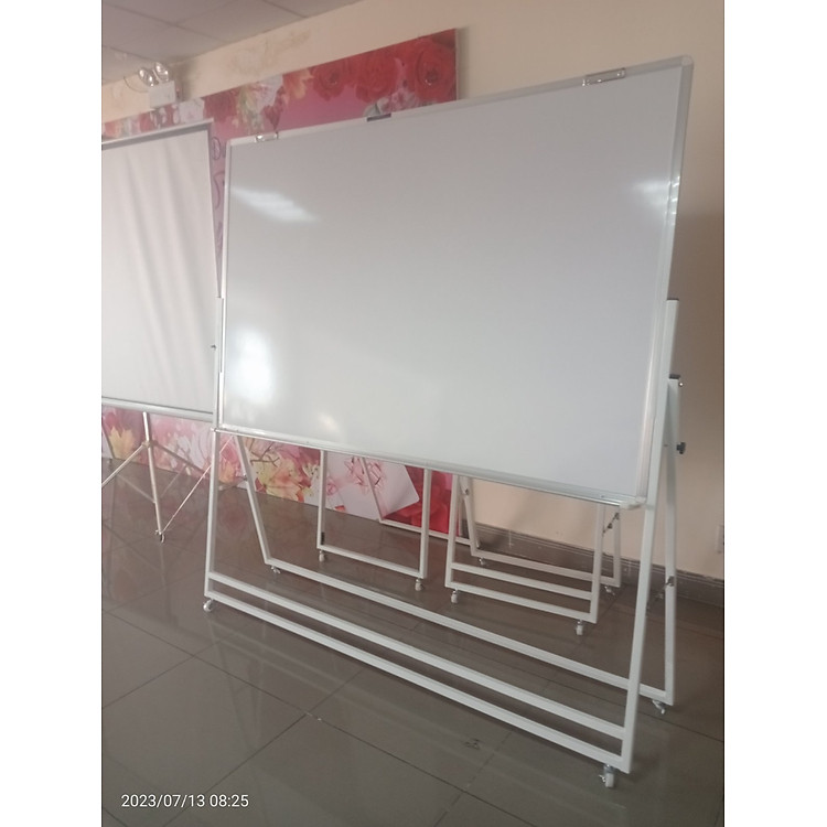 Bảng Flipchart chân gấp viết bút lông Laminate KT 120x160cm - Trắng trơn - Ảnh 2