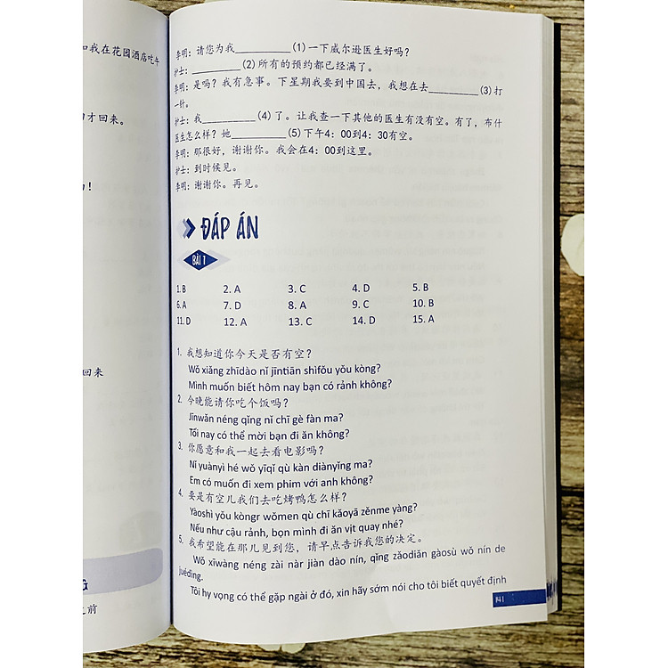 Bài Tập Trắc Nghiệm Bổ Trợ Từ Vựng & Ngữ Pháp Tiếng Trung (Tập 1) - Ảnh 8