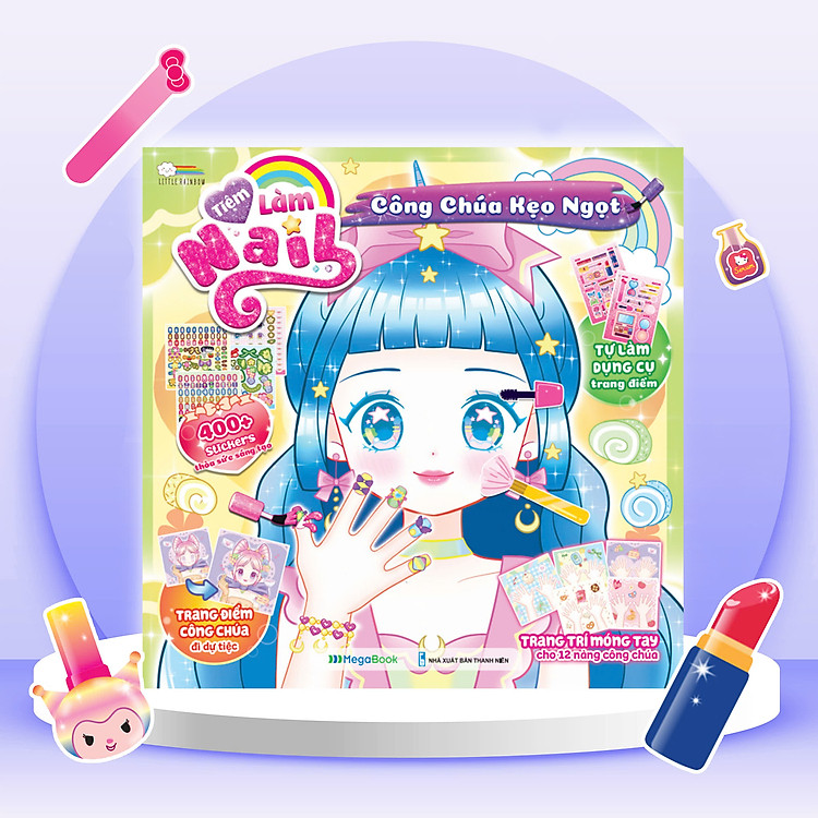 Tiệm Làm Nail Công Chúa (1200+ stickers dễ thương) - Ảnh 7