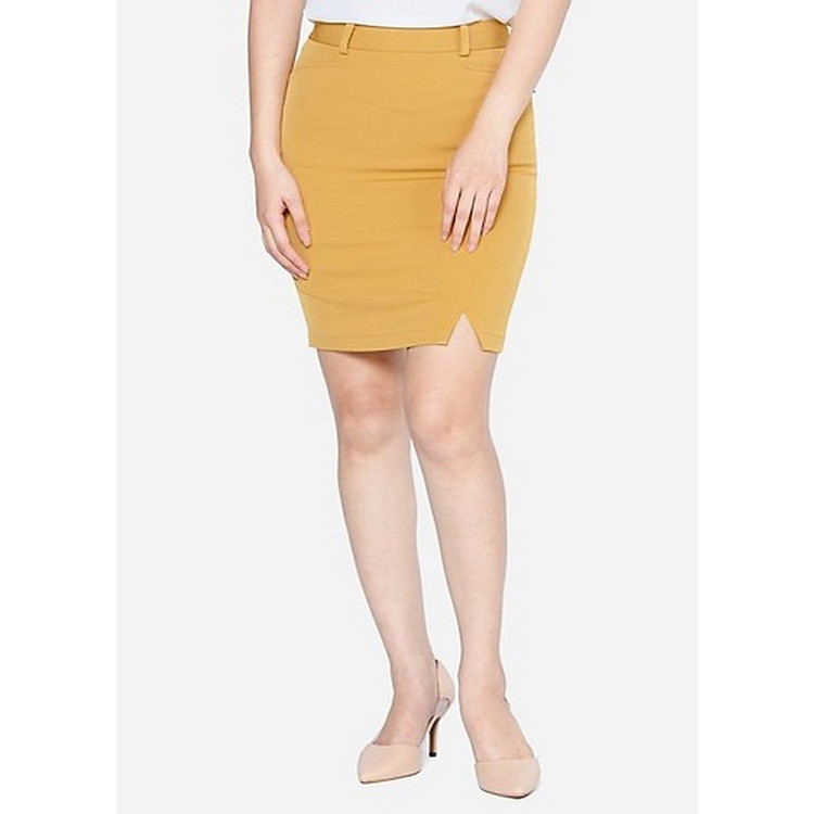 Chân Váy Nữ Xẻ Trước VDS2051Vas - Vàng