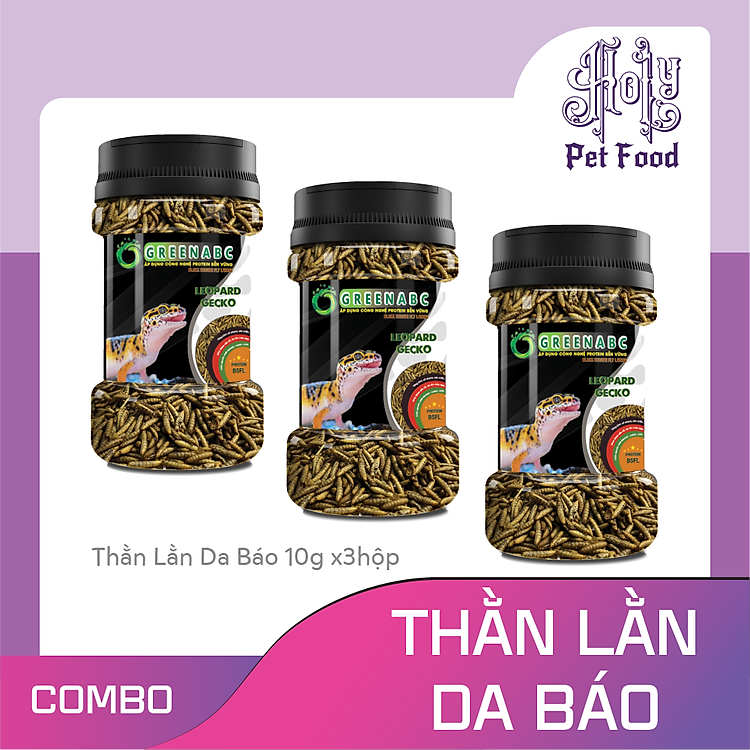 Thức ăn THẰN LẰN DA BÁO - Leopard Gecko - Tiêu hóa tốt, tăng đề kháng - hộp 10g